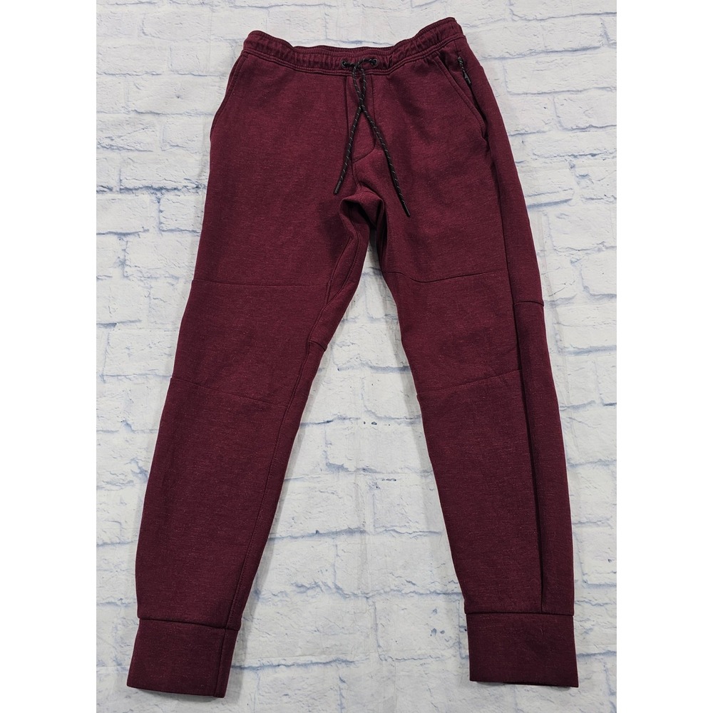 American Eagle Jogger Pants MENS S Burgundy Tapered Activewear Athleisure